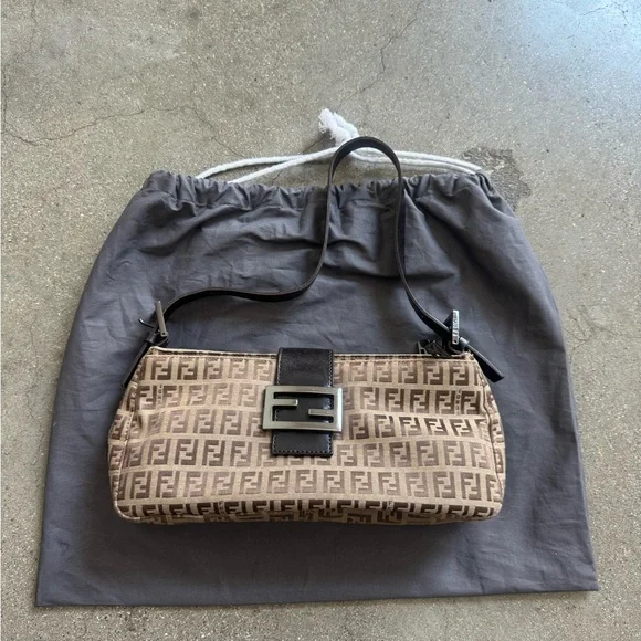 Fendi Zucchino Baguette Bag - Picture 4 of 13